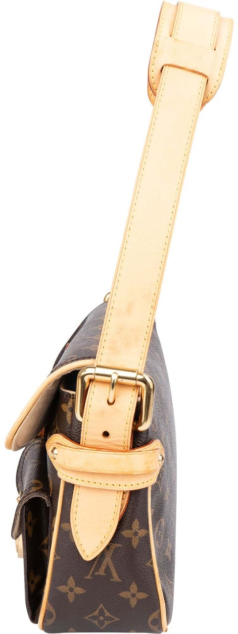 Louis Vuitton Canvas Monogram Hudson PM Shoulder Bag Bruin
