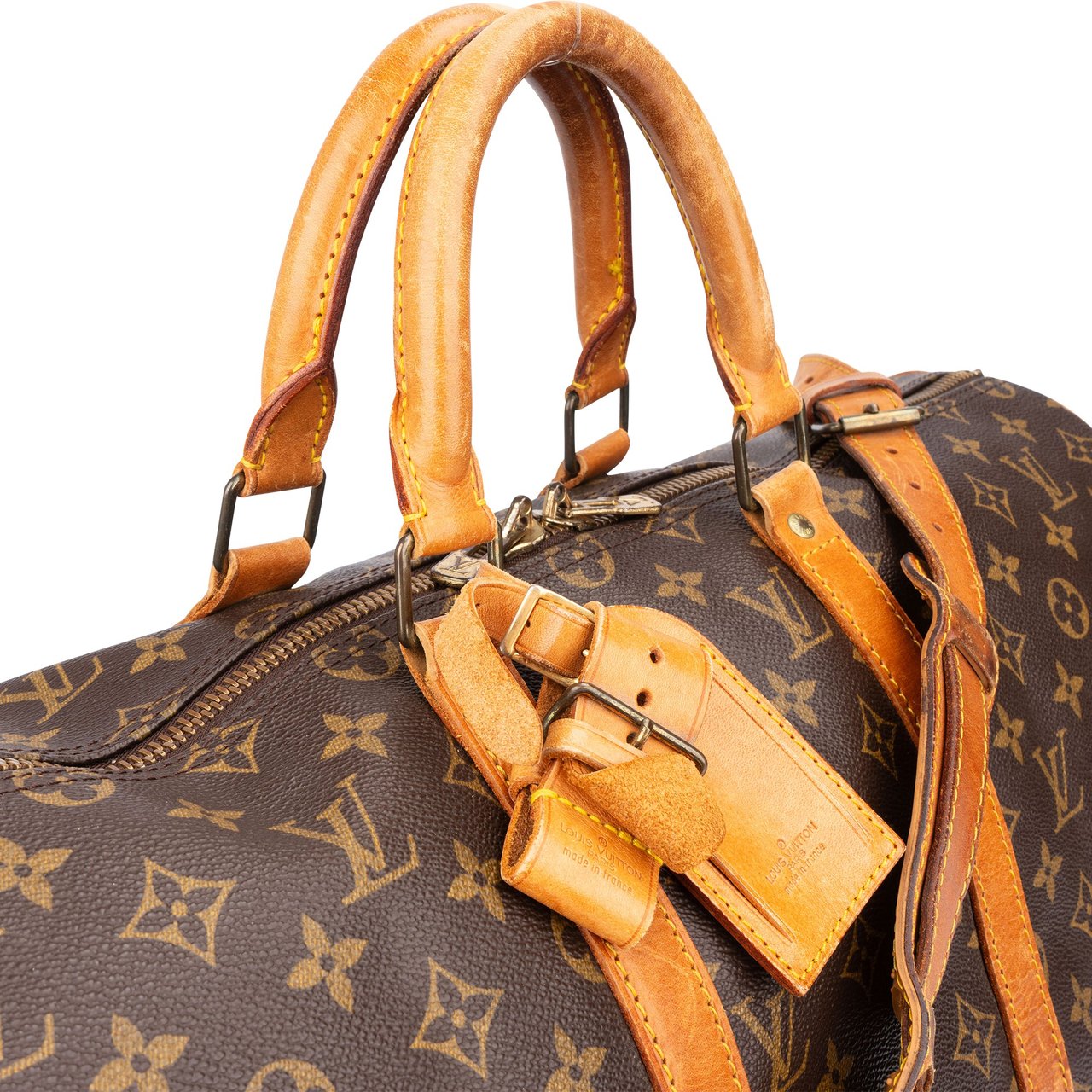 Louis Vuitton Louis Vuitton Canvas Monogram Keepall 50 Bandouliere Bruin