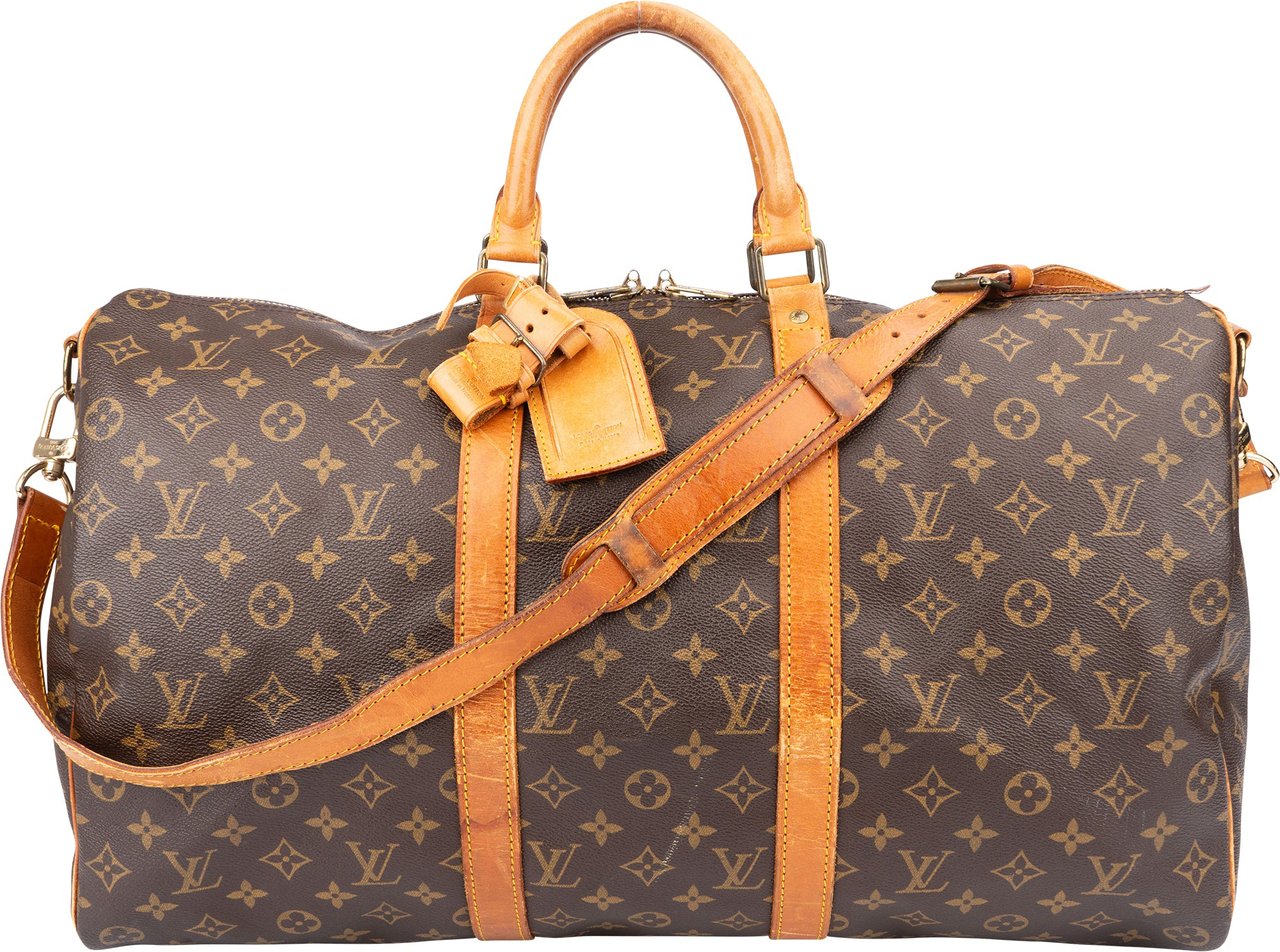 Louis Vuitton Louis Vuitton Canvas Monogram Keepall 50 Bandouliere Bruin