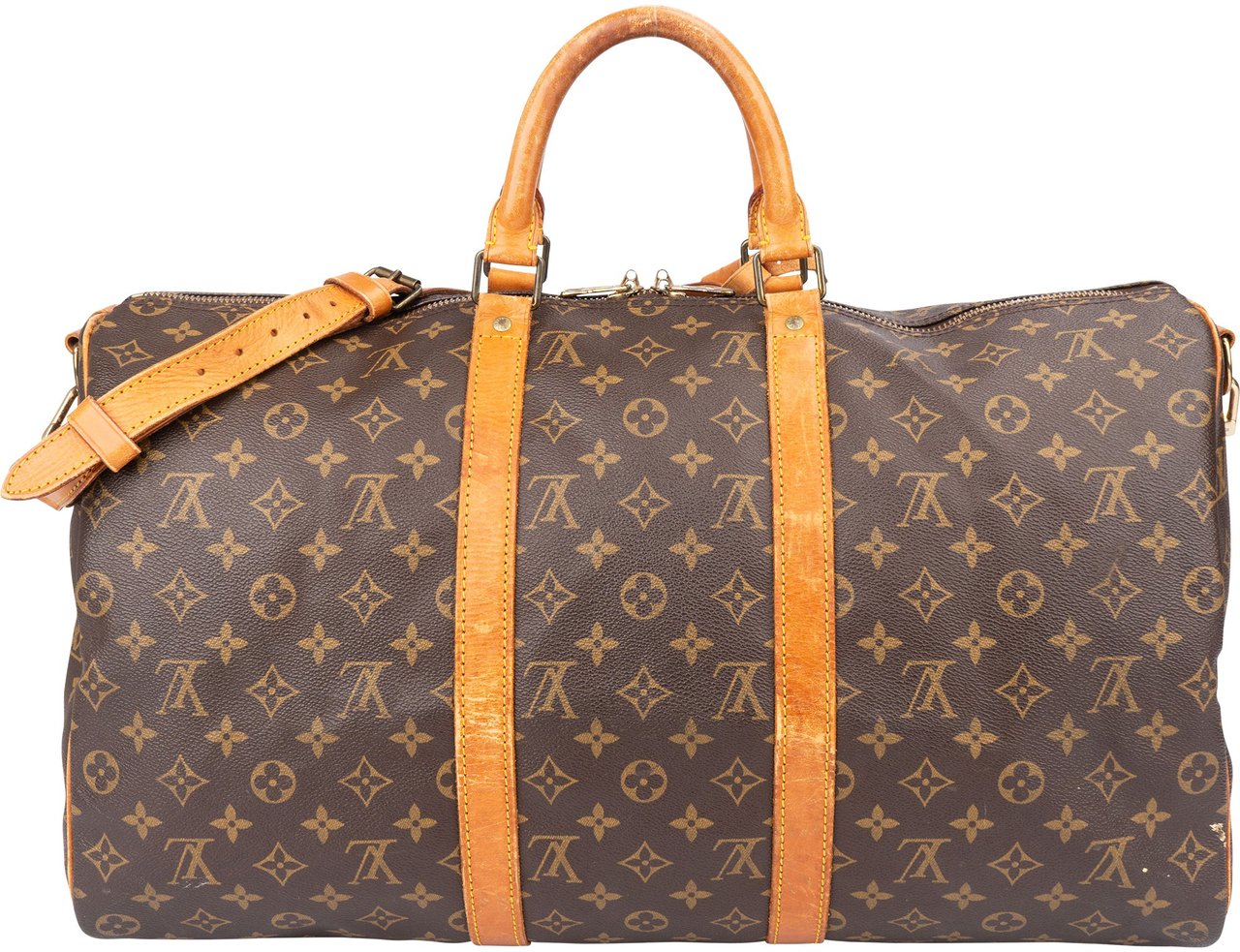 Louis Vuitton Louis Vuitton Canvas Monogram Keepall 50 Bandouliere Bruin