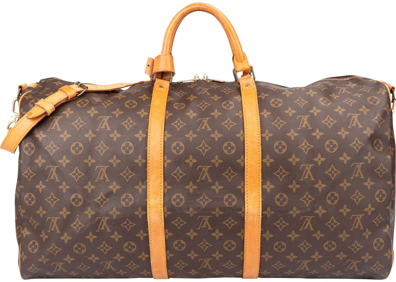 Louis Vuitton Louis Vuitton Canvas Mongram Keepall 60 Bandouliere Bruin