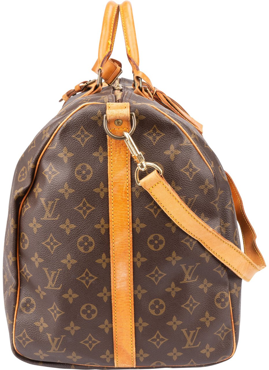 Louis Vuitton Louis Vuitton Canvas Mongram Keepall 60 Bandouliere Bruin