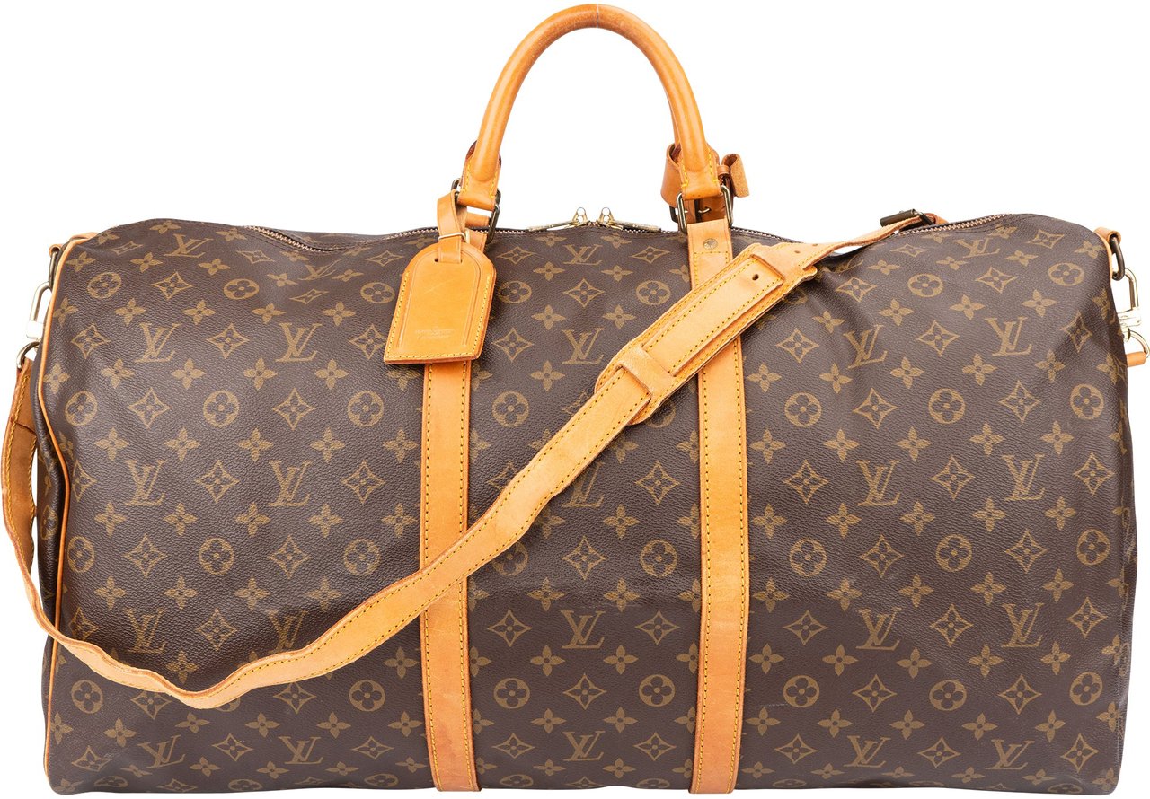 Louis Vuitton Louis Vuitton Canvas Mongram Keepall 60 Bandouliere Bruin