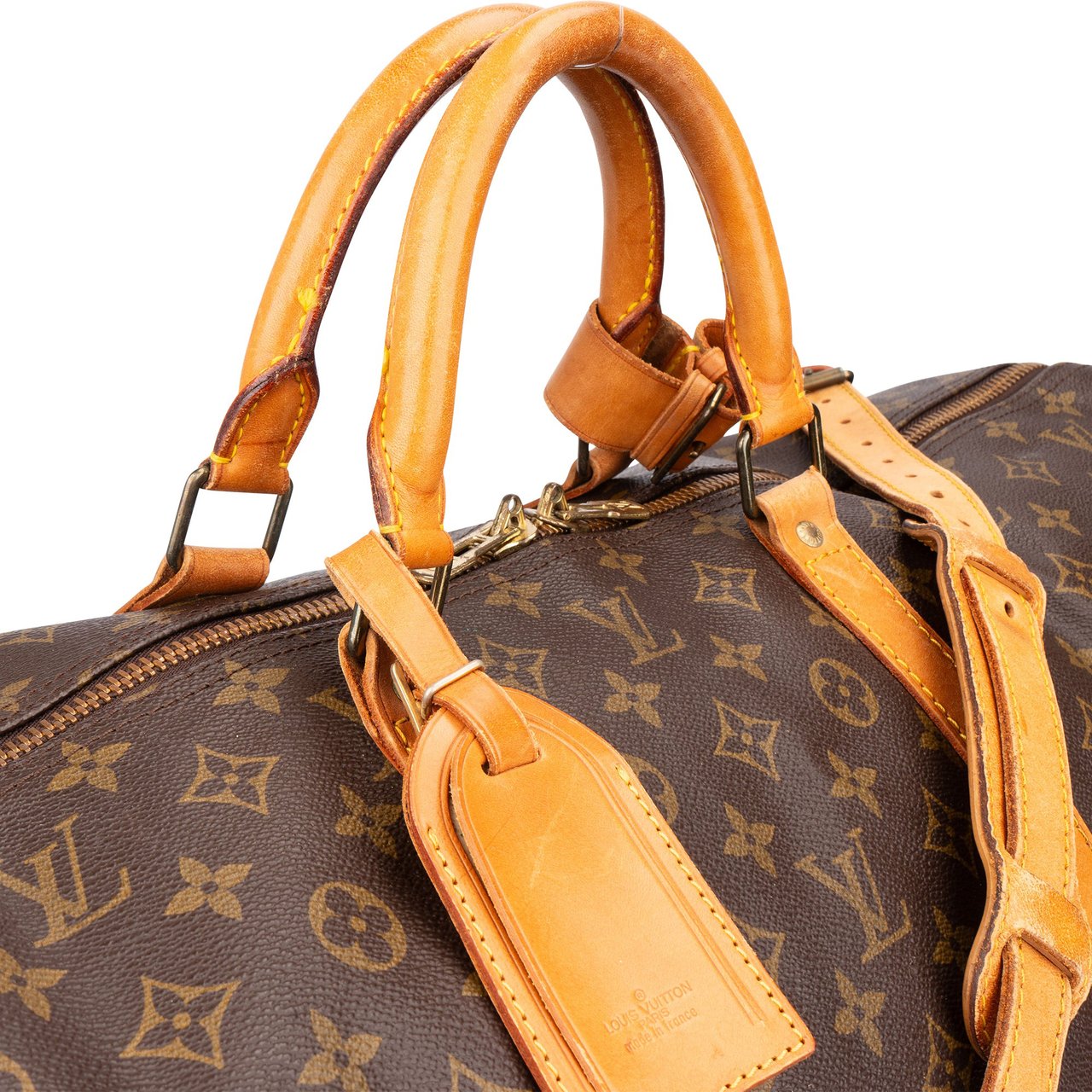 Louis Vuitton Louis Vuitton Canvas Mongram Keepall 60 Bandouliere Bruin