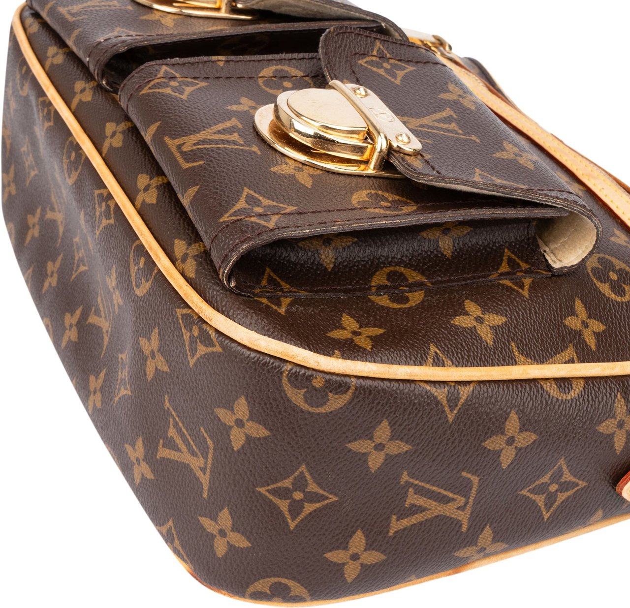Louis Vuitton Louis Vuitton Canvas Monogram Hudson GM Crossbody Bag Bruin