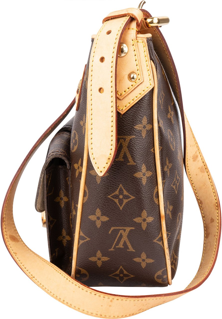 Louis Vuitton Louis Vuitton Canvas Monogram Hudson GM Crossbody Bag Bruin