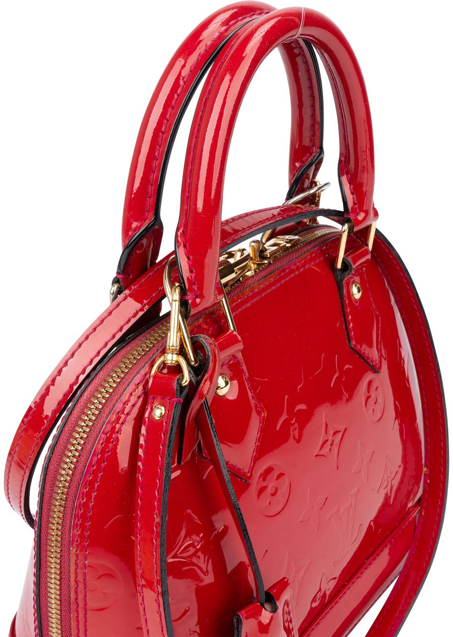 Louis Vuitton Louis Vuitton Pomme D´Amour Vernis Monogram Alma BB Handbag Rood