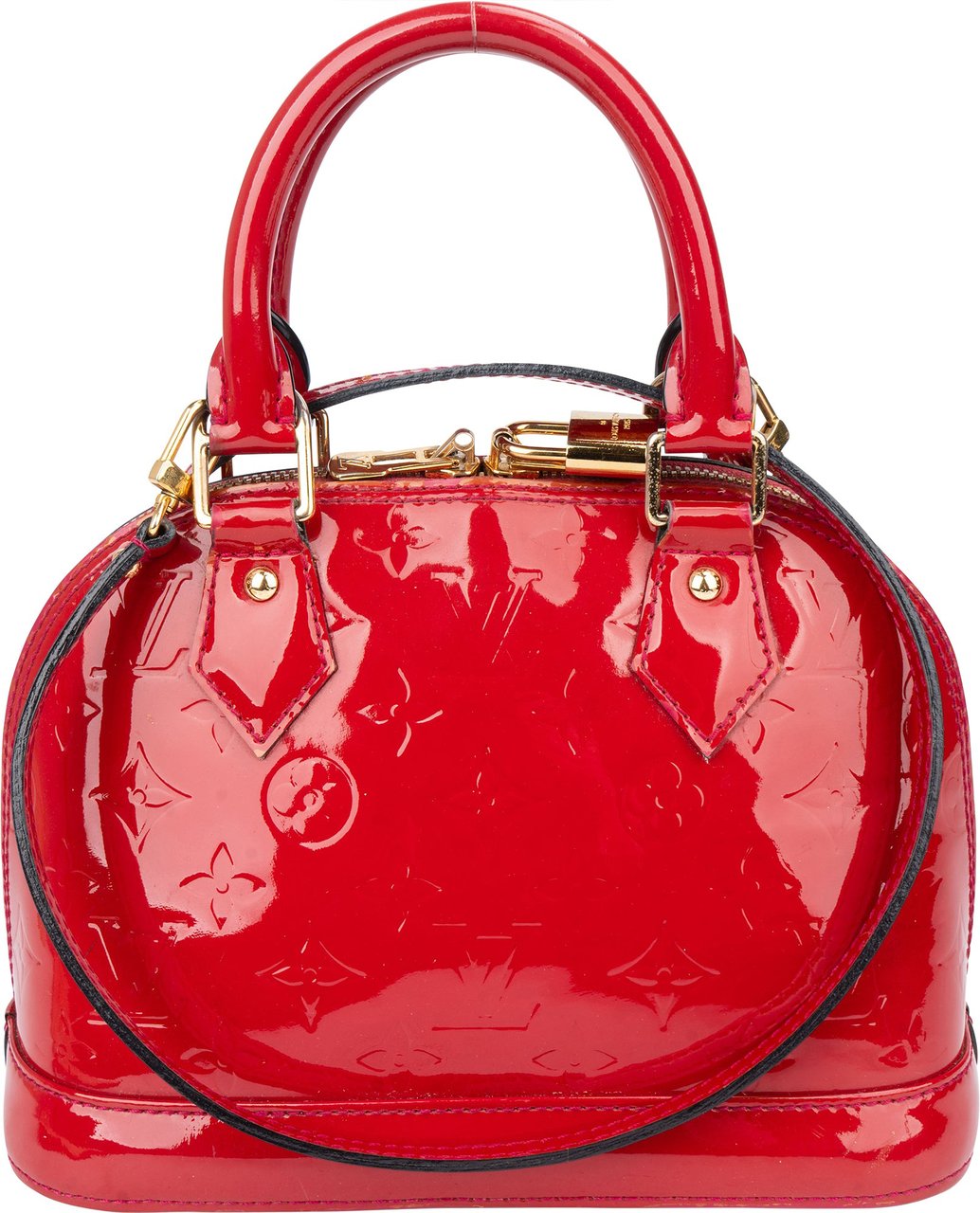 Louis Vuitton Louis Vuitton Pomme D´Amour Vernis Monogram Alma BB Handbag Rood