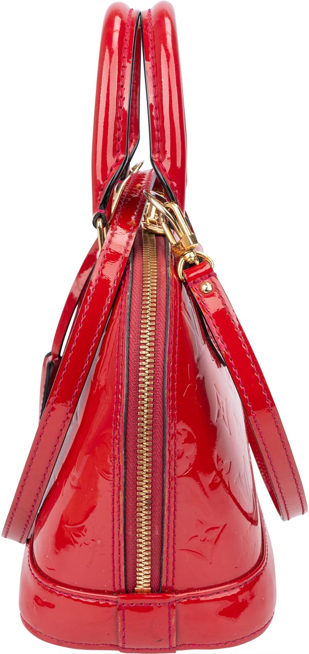 Louis Vuitton Louis Vuitton Pomme D´Amour Vernis Monogram Alma BB Handbag Rood
