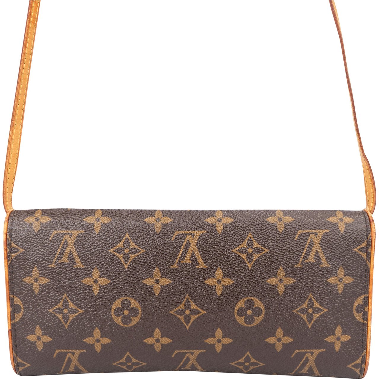 Louis Vuitton Louis Vuitton Canvas Monogram Twin Pochette Crossbody Bag Bruin
