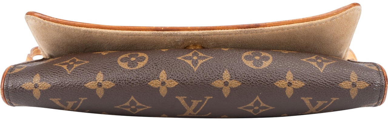 Louis Vuitton Louis Vuitton Canvas Monogram Twin Pochette Crossbody Bag Bruin