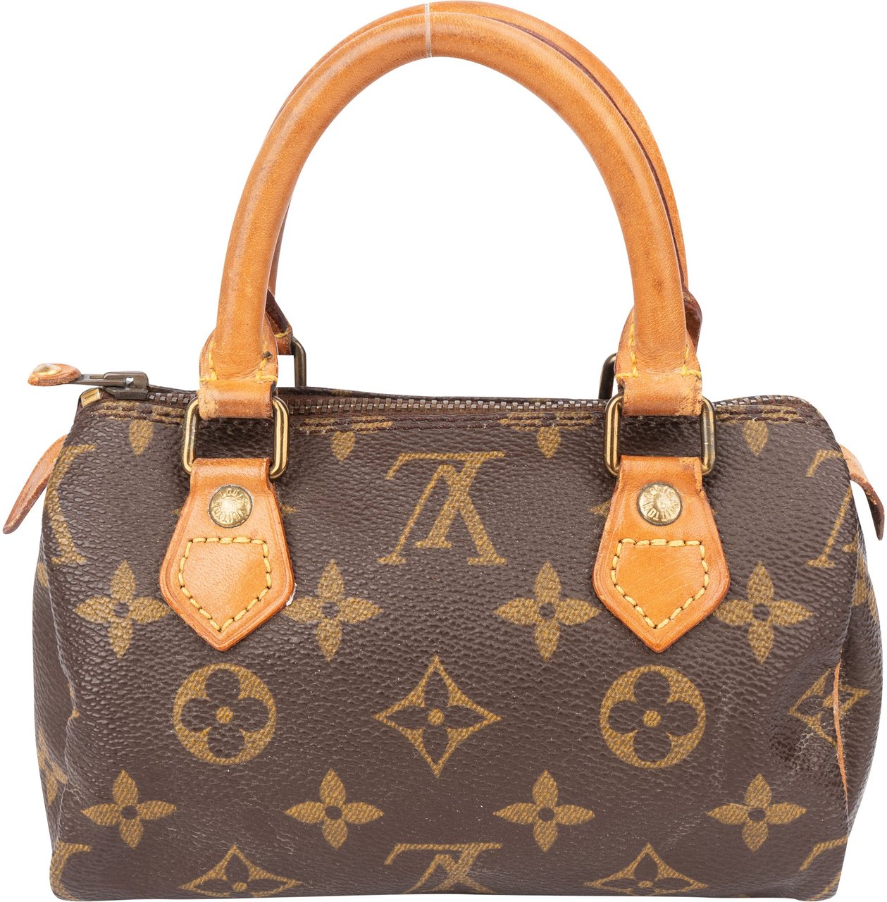 Louis Vuitton Louis Vuitton Canvas Monogram Mini Speedy Handbag Bruin
