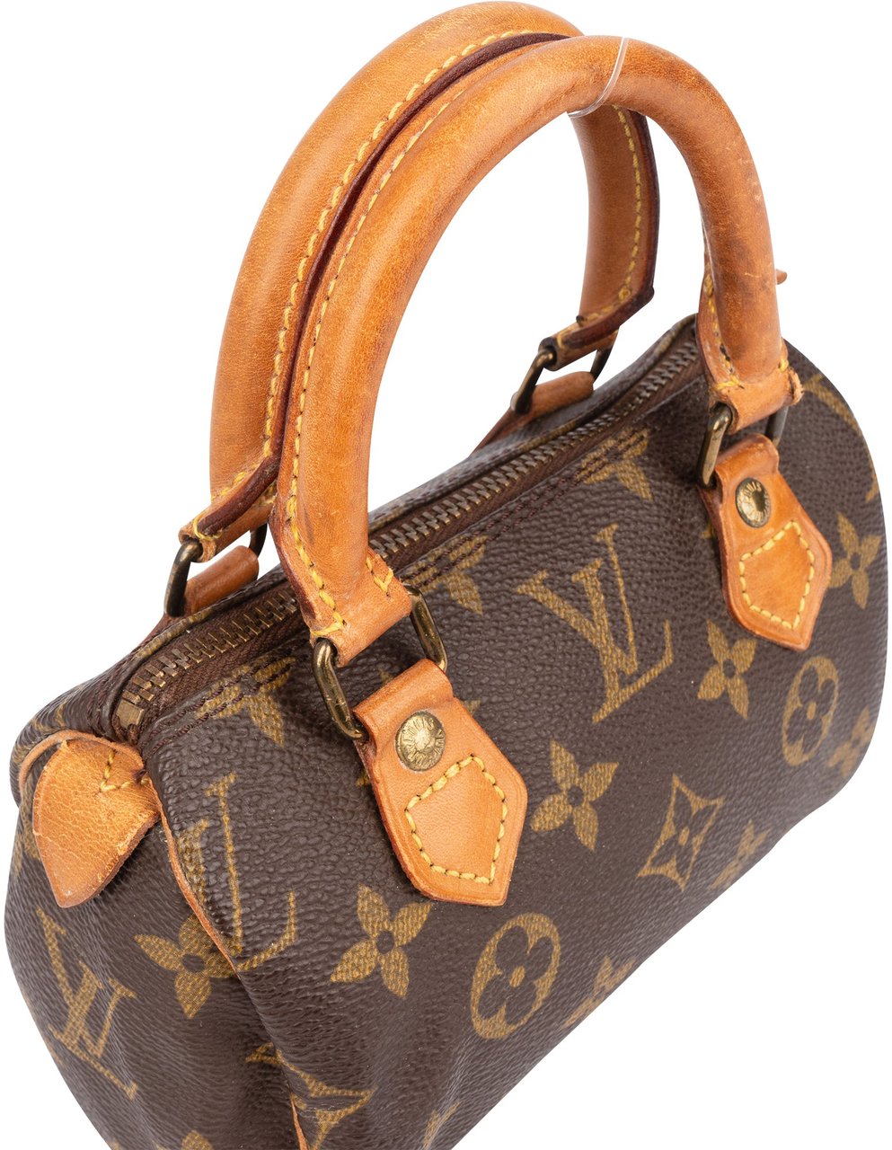 Louis Vuitton Louis Vuitton Canvas Monogram Mini Speedy Handbag Bruin