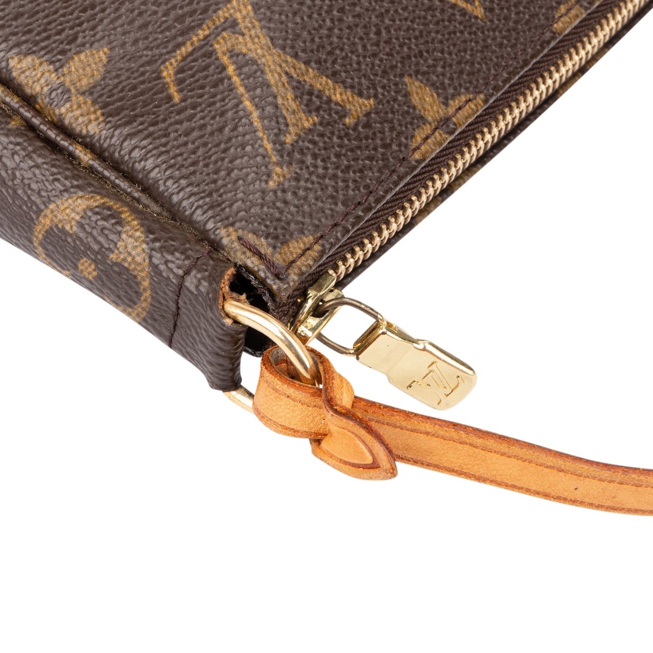 Louis Vuitton Louis Vuitton Canvas Monogram Pochette Accessoire Handbag Bruin