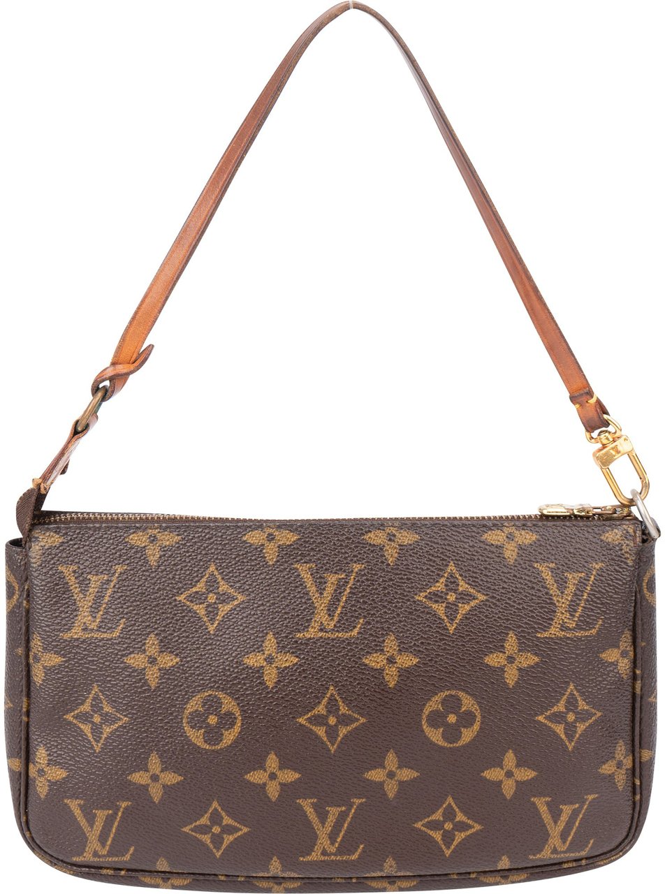 Louis Vuitton Louis Vuitton Canvas Monogram Pochette Accessoire Handbag Bruin