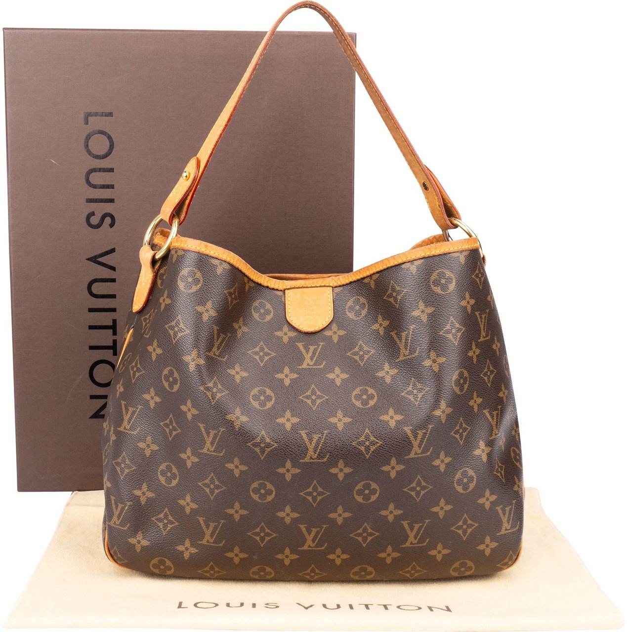 Louis Vuitton Louis Vuitton Canvas Monogram Delightful PM Handbag Bruin