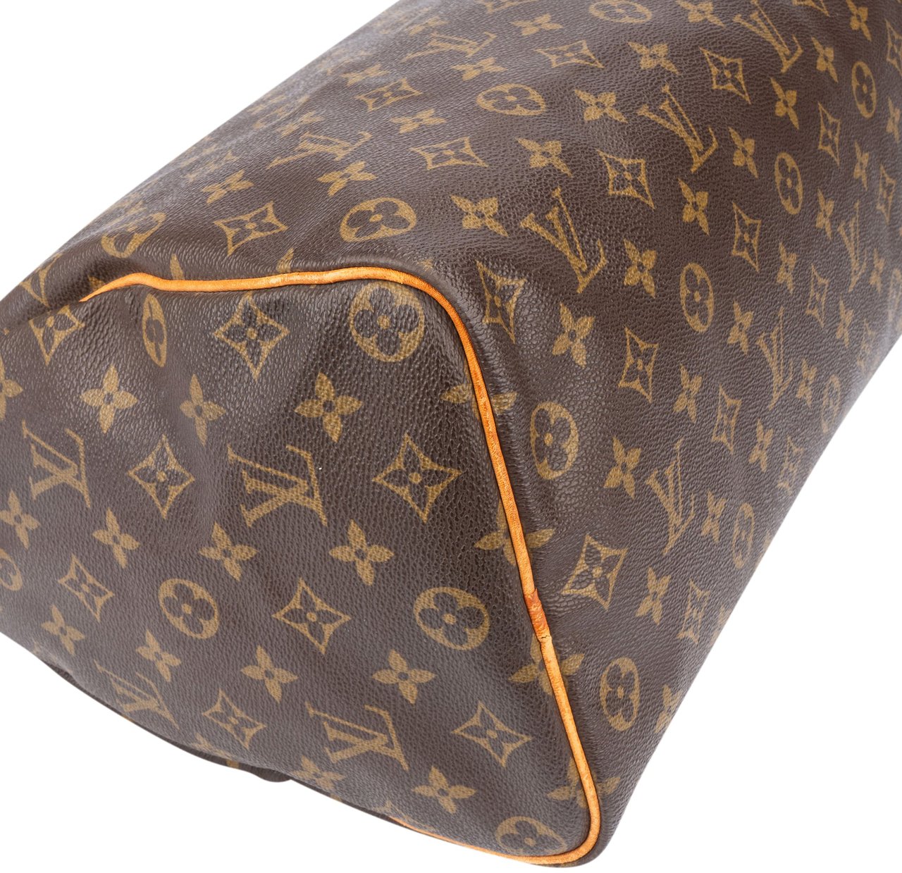 Louis Vuitton Louis Vuitton Canvas Monogram Speedy 35 Handbag Bruin