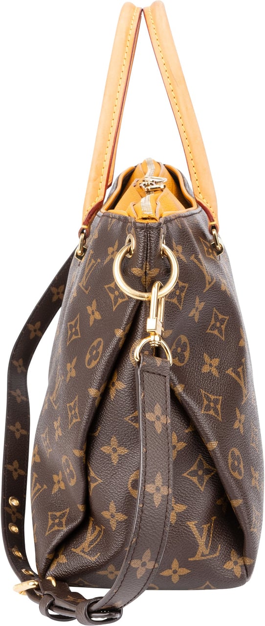 Louis Vuitton Louis Vuitton Canvas Monogram Pallas MM Handbag Bruin