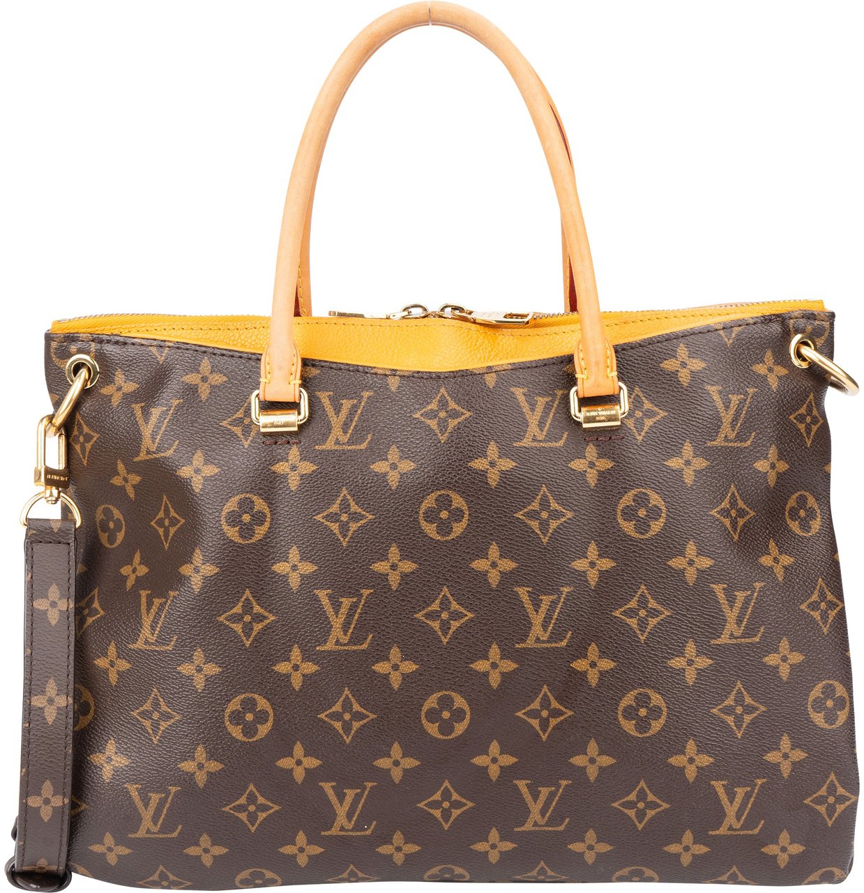 Louis Vuitton Louis Vuitton Canvas Monogram Pallas MM Handbag Bruin