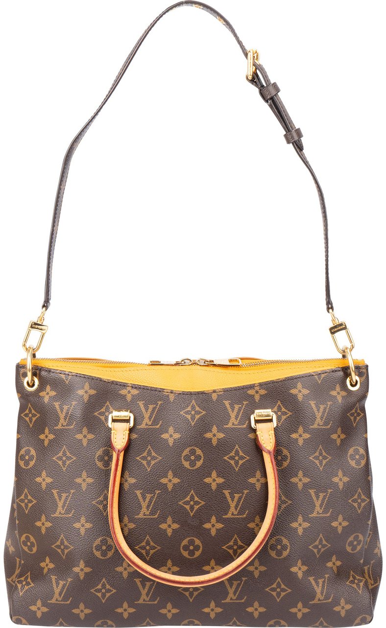 Louis Vuitton Louis Vuitton Canvas Monogram Pallas MM Handbag Bruin