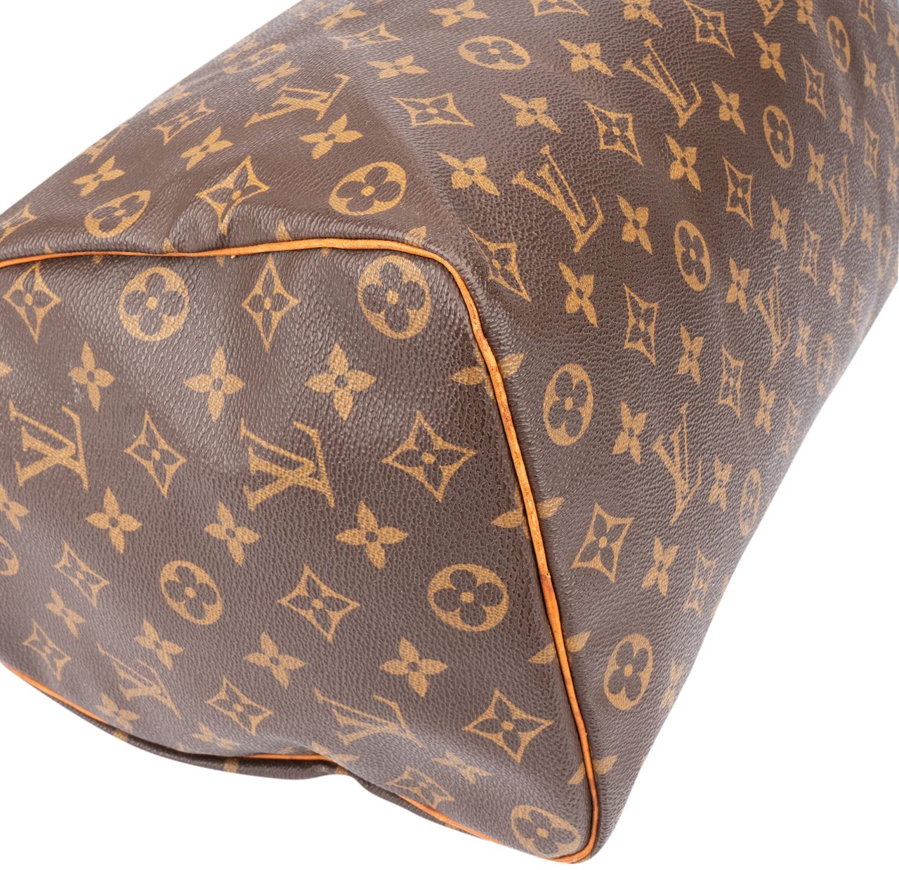Louis Vuitton Louis Vuitton Canvas Monogram Speedy 35 Handbag Bruin