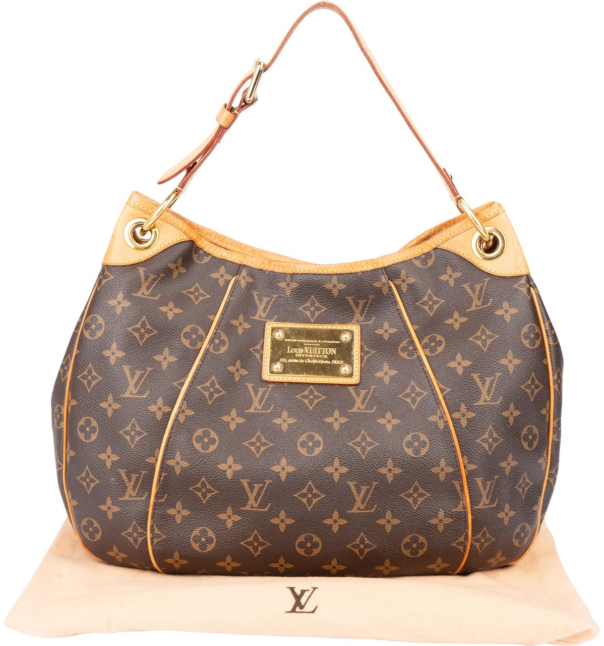 Louis Vuitton Louis Vuitton Canvas Monogram Galliera PM Handbag Bruin