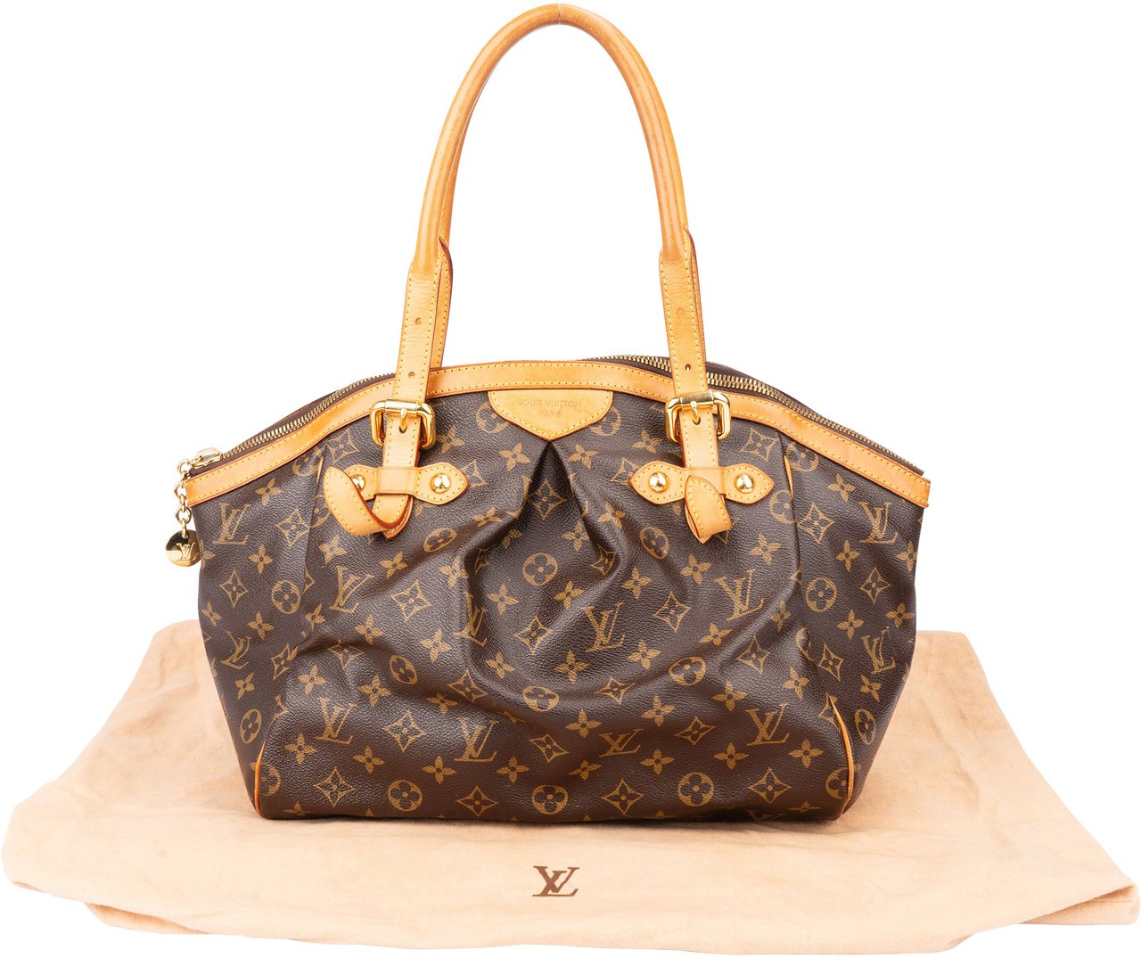 Louis Vuitton Louis Vuitton Canvas Monogram Tivoli GM Handbag Bruin
