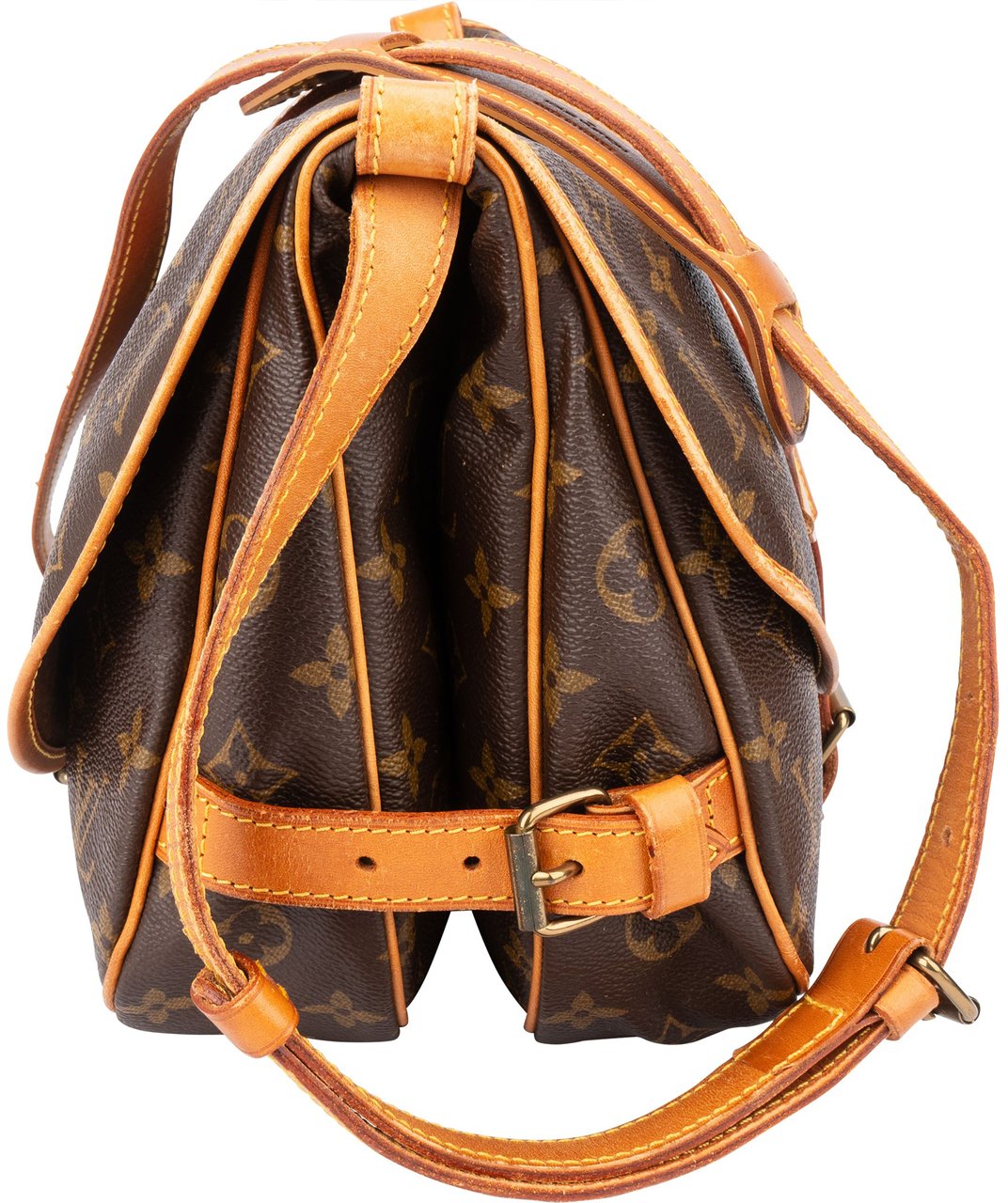 Louis Vuitton Louis Vuitton Canvas Monogram Saumur 30 Crossbody Bag Bruin