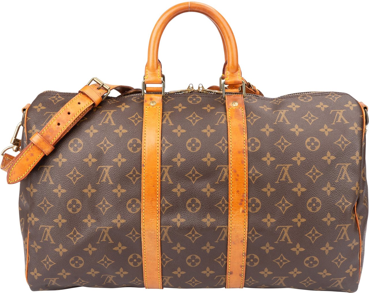 Louis Vuitton Louis Vuitton Canvas Monogram Keepall 45 Bandouliere Bruin