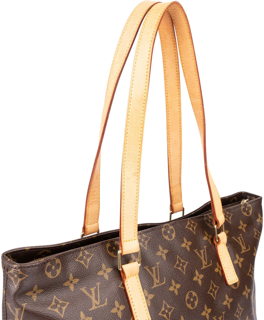 Louis Vuitton Louis Vuitton Canvas Monogram Cabas Mezzo Shoulder Bag Bruin