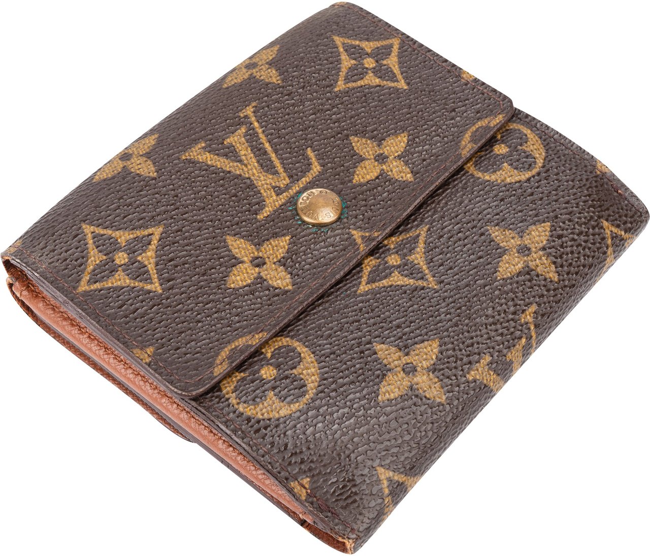 Louis Vuitton Louis Vuitton Canvas Monogram Elise Wallet Bruin
