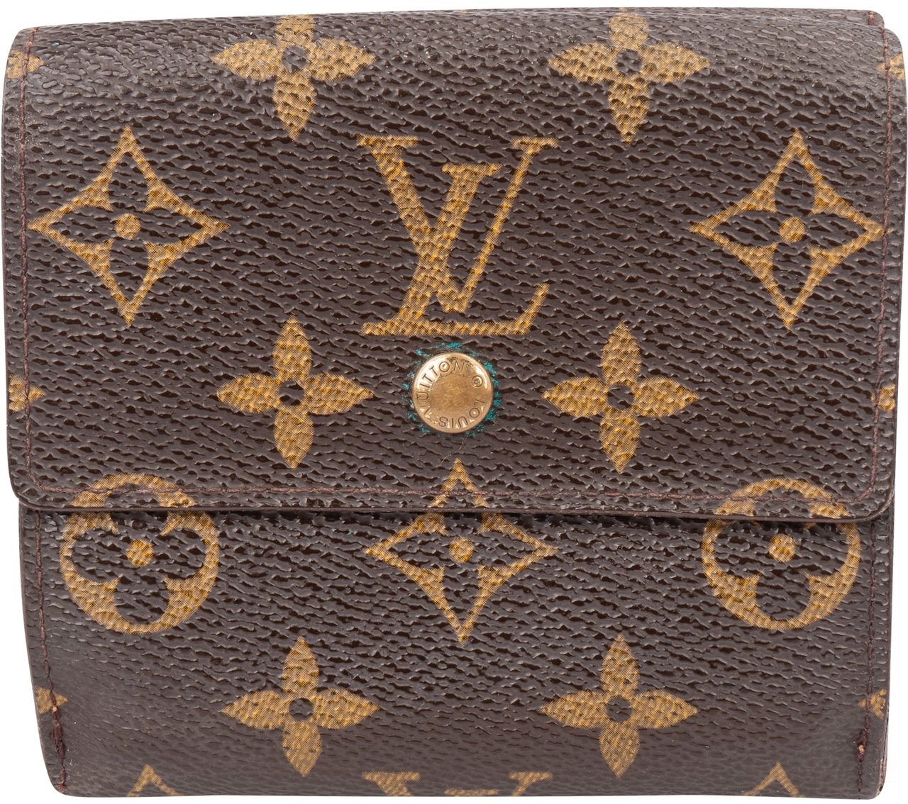 Louis Vuitton Louis Vuitton Canvas Monogram Elise Wallet Bruin
