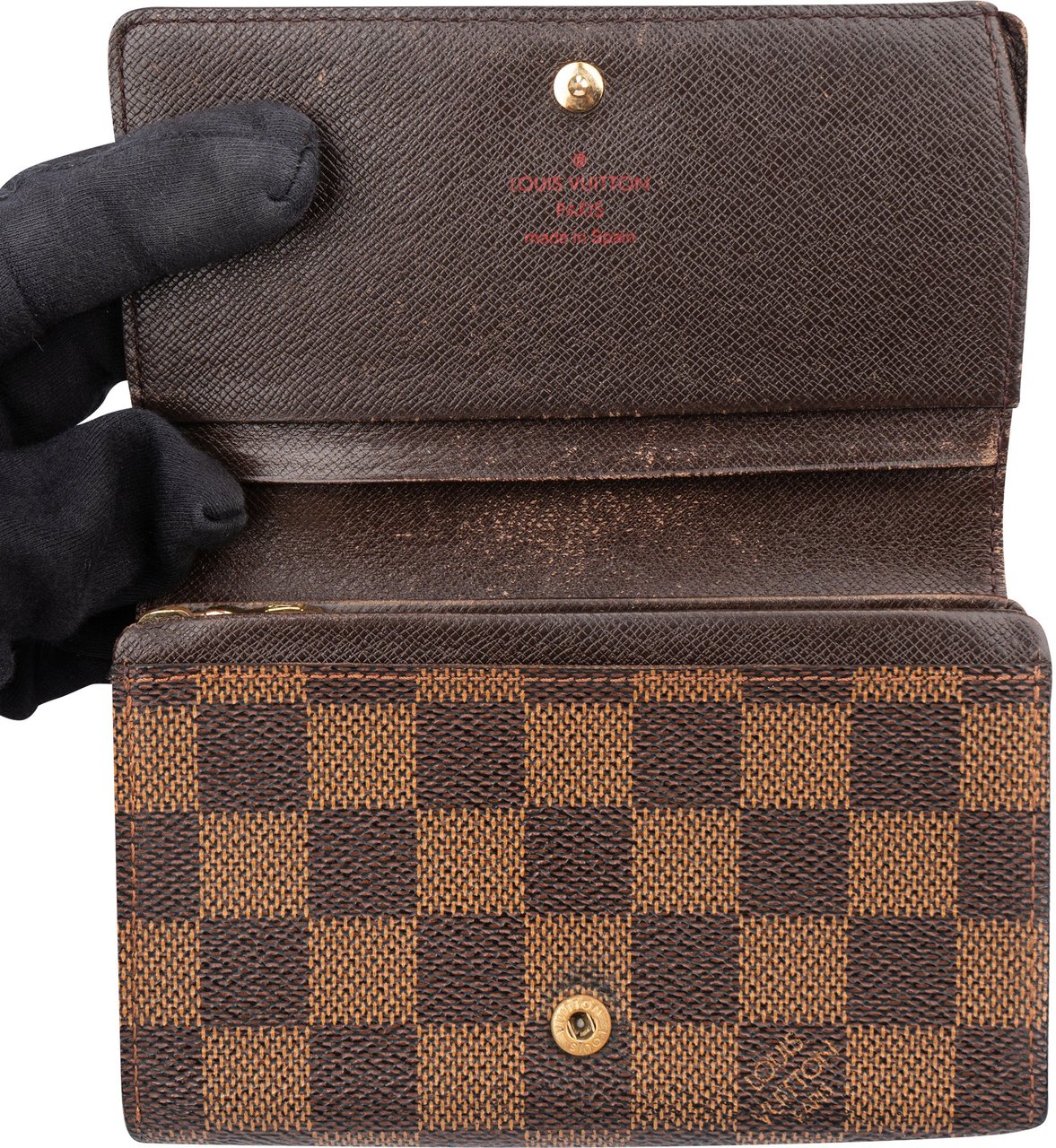 Louis Vuitton Louis Vuitton Damier Ebene Monogram Tresor Wallet Bruin