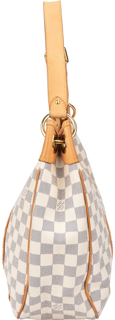 Louis Vuitton Louis Vuitton Damier Azur Monogram Galliera PM Handbag Wit