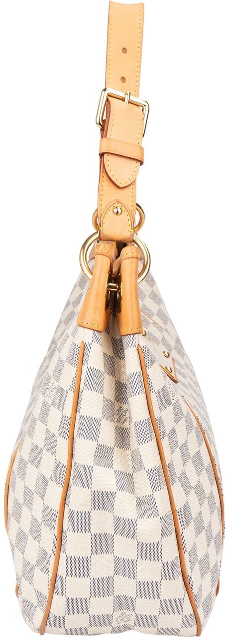 Louis Vuitton Louis Vuitton Damier Azur Monogram Galliera PM Handbag Wit
