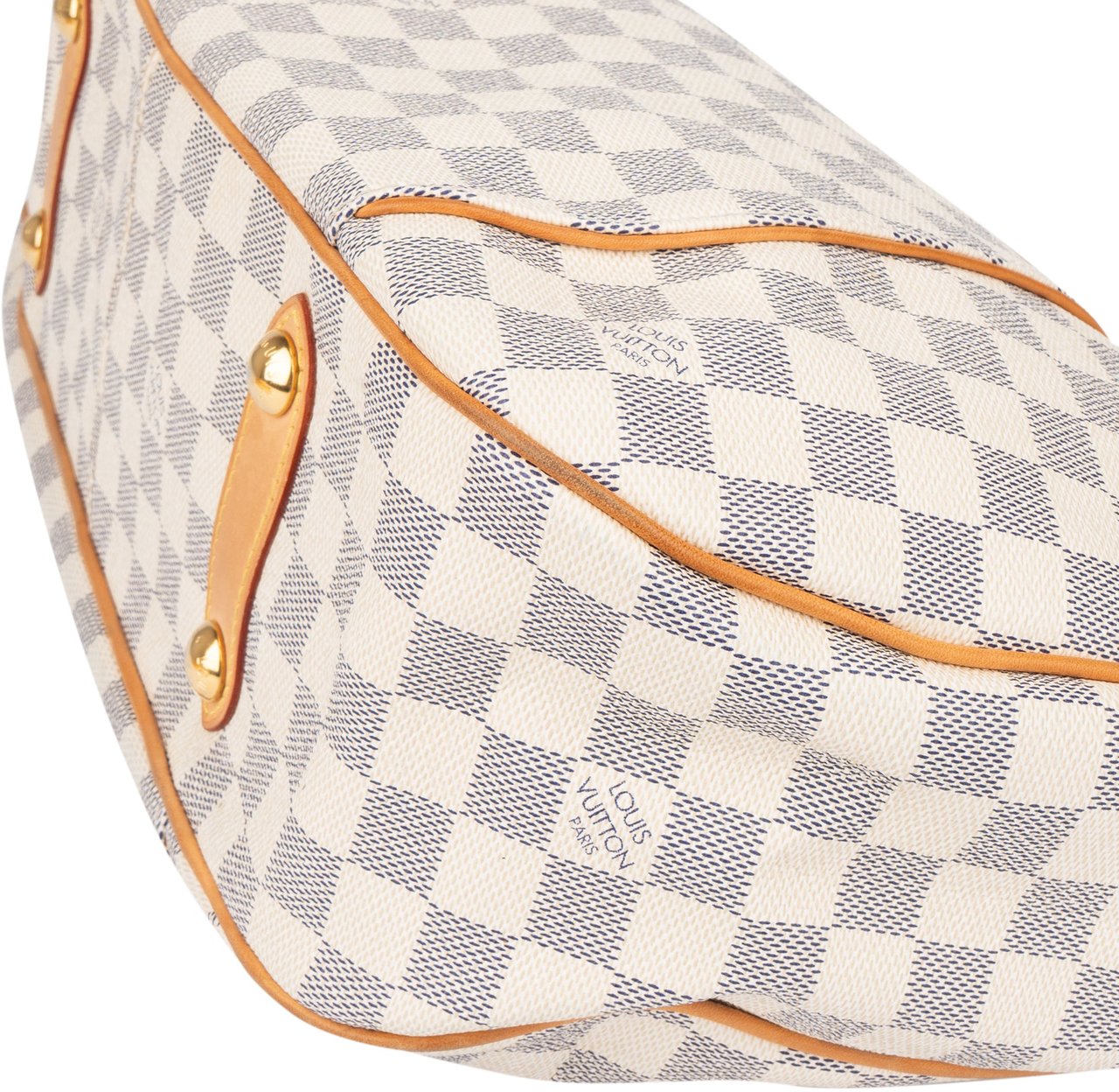 Louis Vuitton Louis Vuitton Damier Azur Monogram Galliera PM Handbag Wit