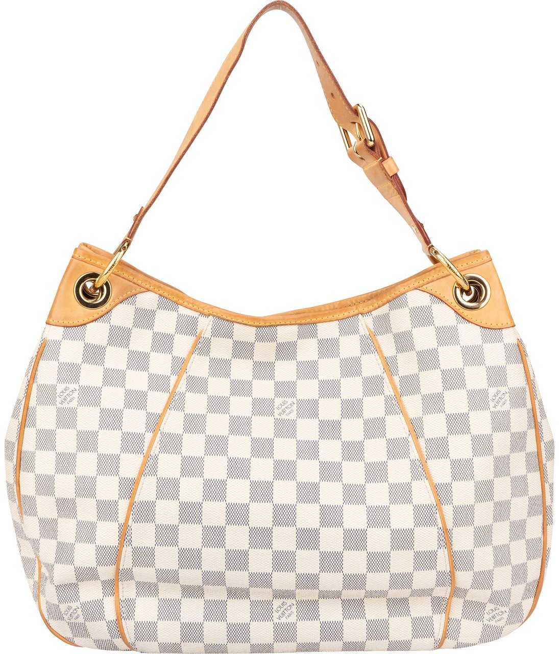 Louis Vuitton Louis Vuitton Damier Azur Monogram Galliera PM Handbag Wit