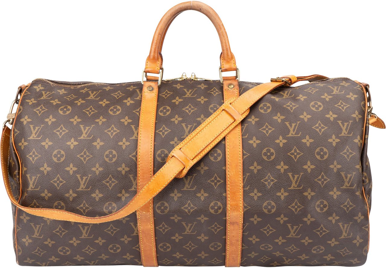 Louis Vuitton Louis Vuitton Canvas Monogram Keepall 55 Bandouliere Bruin