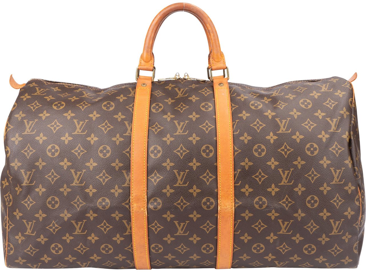 Louis Vuitton Louis Vuitton Canvas Monogram Keepall 55 Bandouliere Bruin