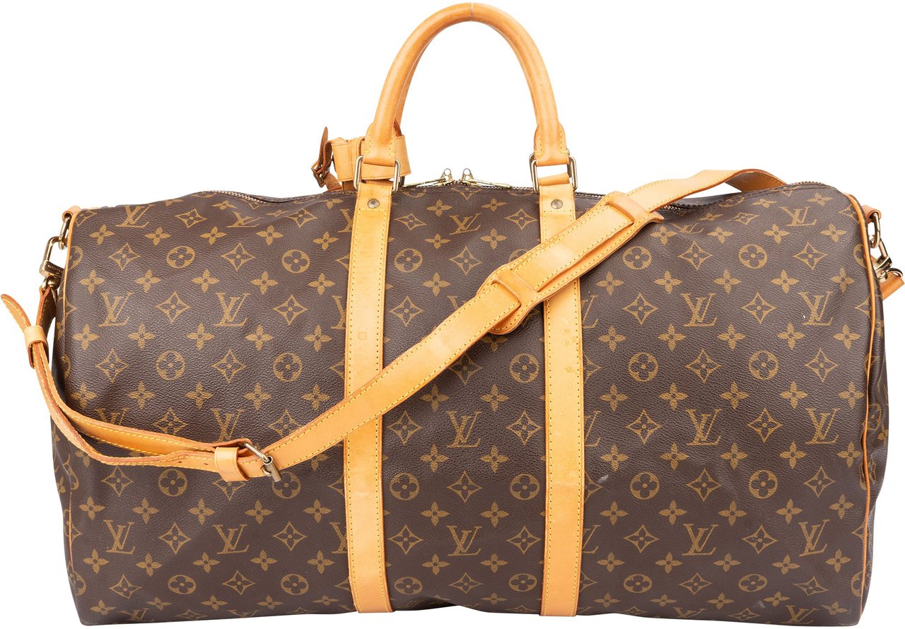 Louis Vuitton Louis Vuitton Canvas Monogram Keepall 55 Bandouliere Bruin