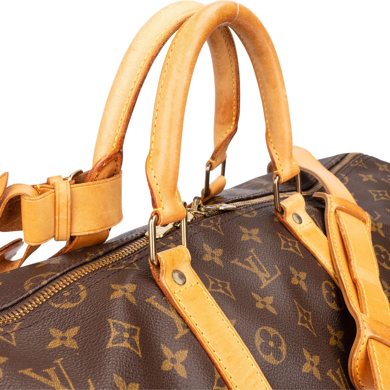 Louis Vuitton Louis Vuitton Canvas Monogram Keepall 55 Bandouliere Bruin