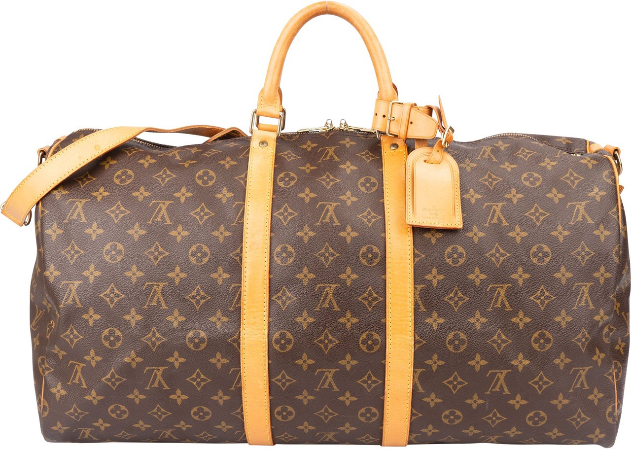 Louis Vuitton Louis Vuitton Canvas Monogram Keepall 55 Bandouliere Bruin