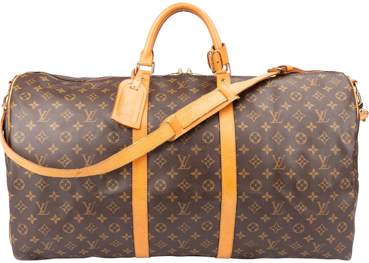 Louis Vuitton Louis Vuitton Canvas Monogram Keepall 60 Bandouliere Bruin