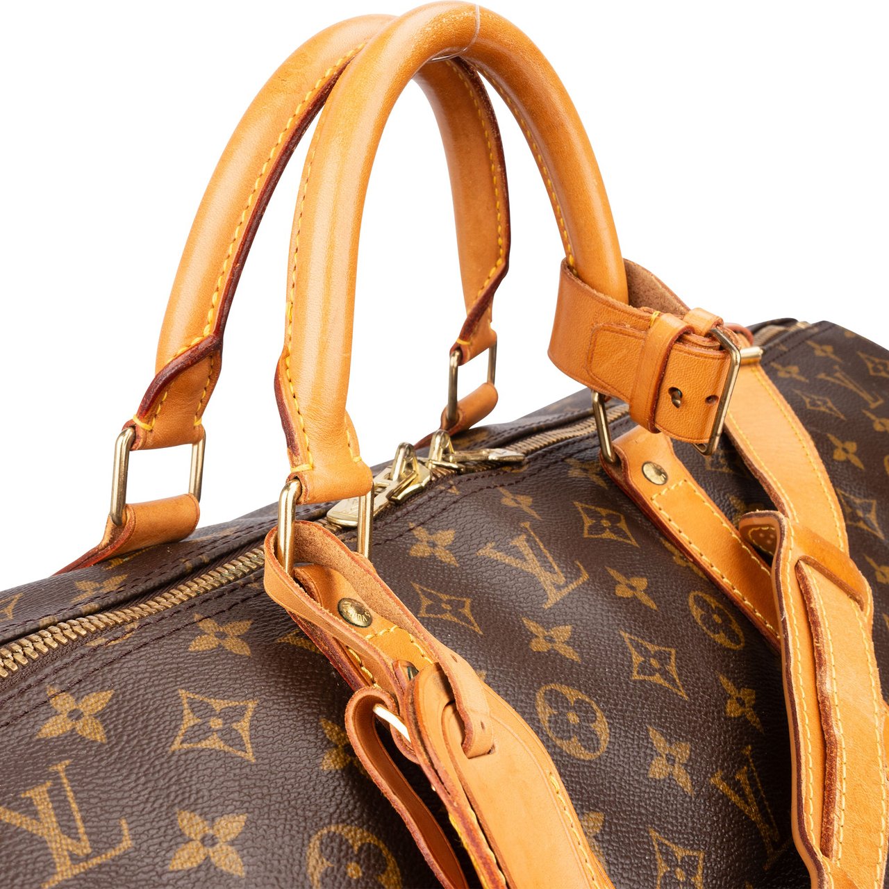 Louis Vuitton Louis Vuitton Canvas Monogram Keepall 60 Bandouliere Bruin