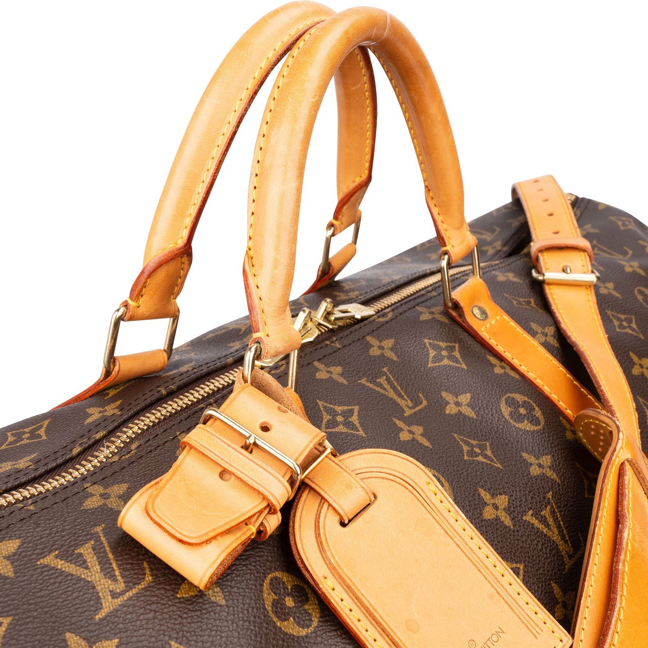 Louis Vuitton Louis Vuitton Canvas Monogram Keepall 60 Bandouliere Bruin