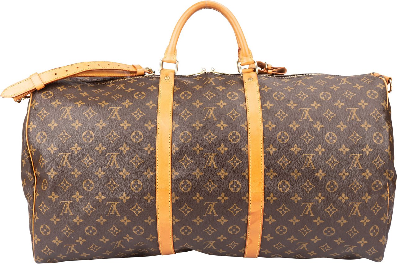 Louis Vuitton Louis Vuitton Canvas Monogram Keepall 60 Bandouliere Bruin