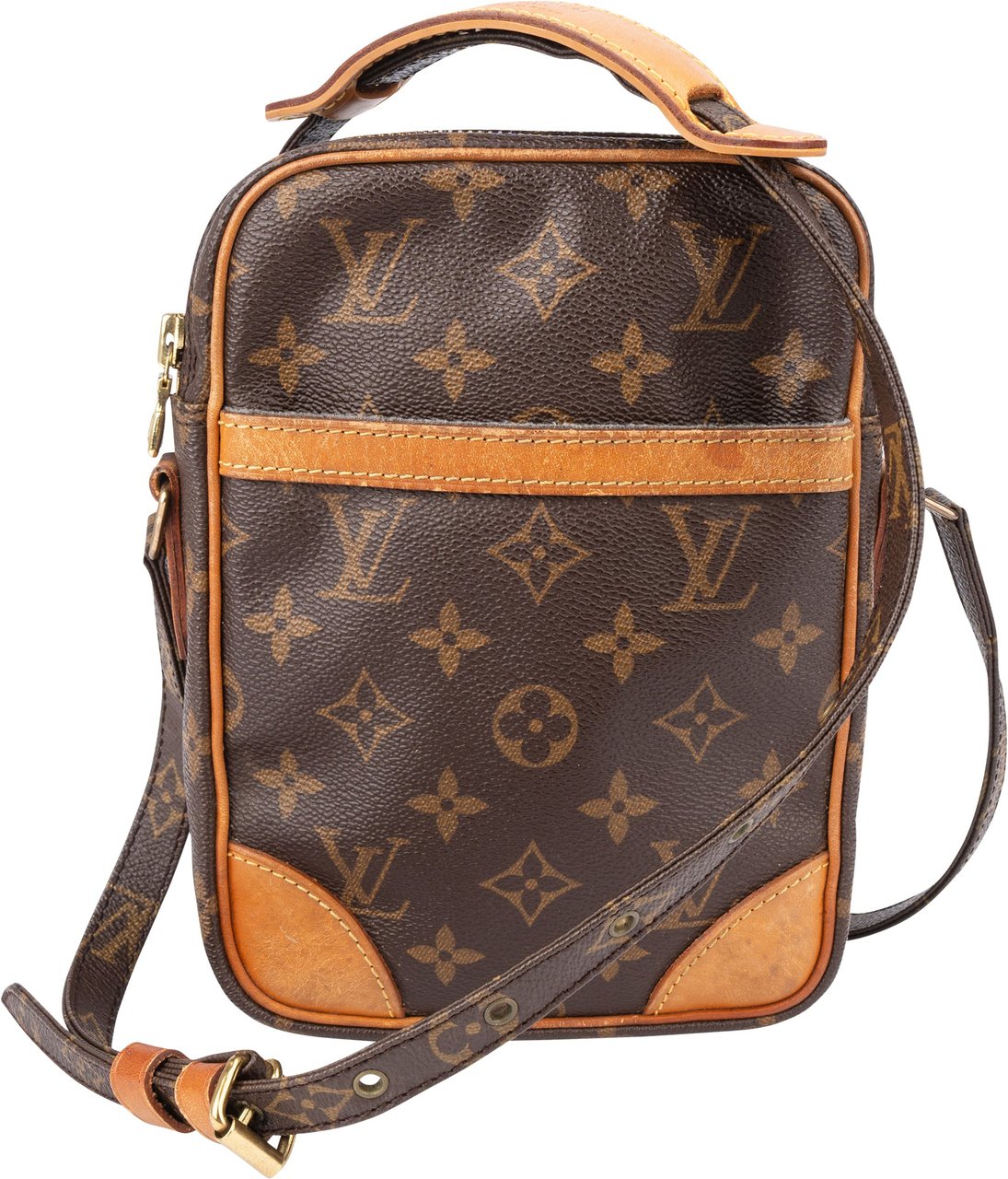 Louis Vuitton Louis Vuitton Canvas Monogram Danube Crossbody Bag Bruin