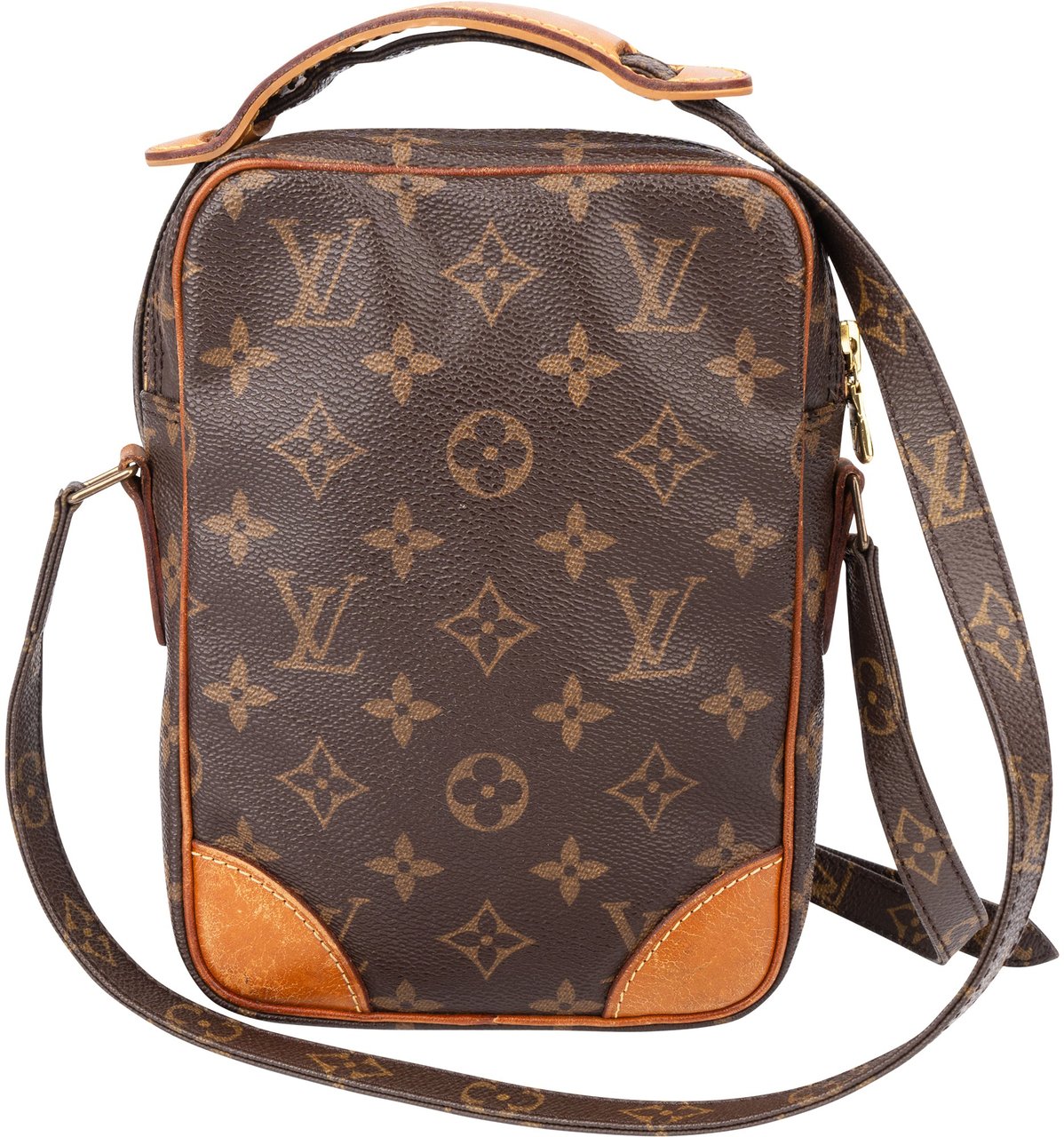 Louis Vuitton Louis Vuitton Canvas Monogram Danube Crossbody Bag Bruin