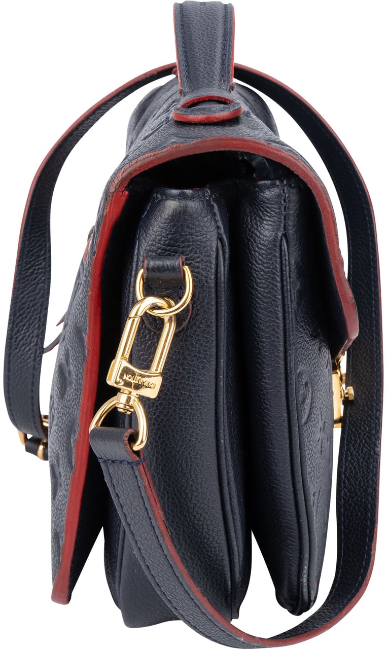 Louis Vuitton Louis Vuitton Leather Empreinte Monogram Metis Handbag Blauw