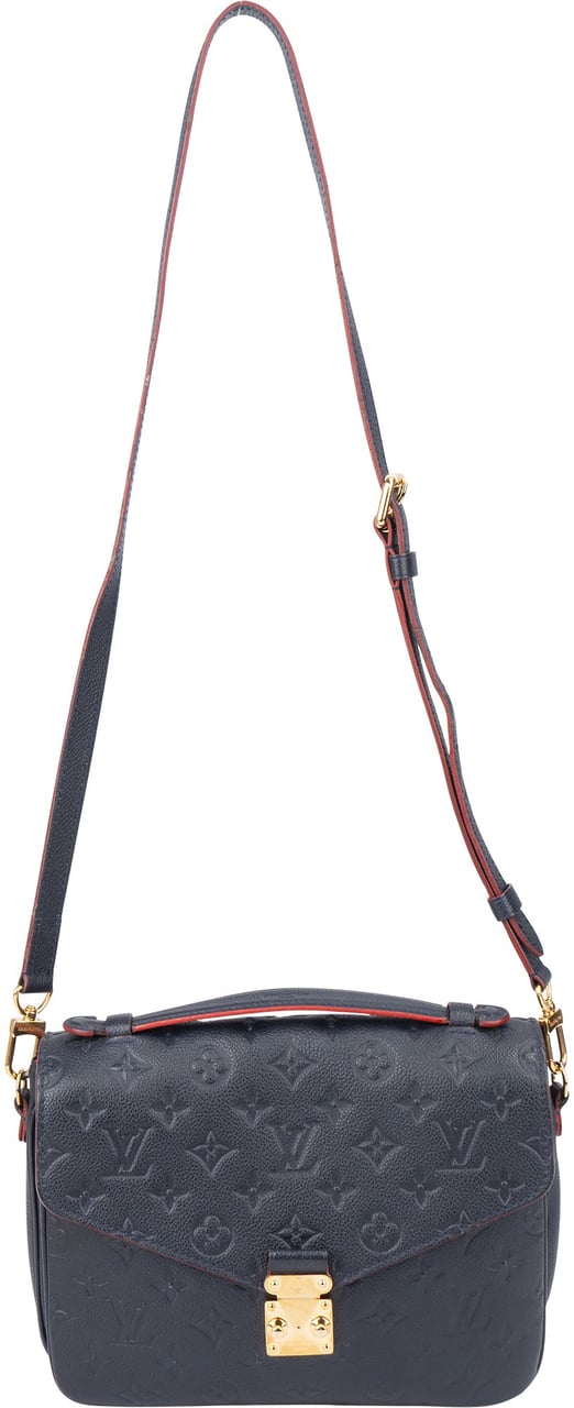 Louis Vuitton Louis Vuitton Leather Empreinte Monogram Metis Handbag Blauw